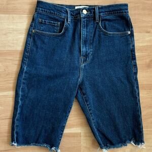 Frame Denim $175 Le Vintage Bermuda Jean Summer Shorts Blue Size 27 small